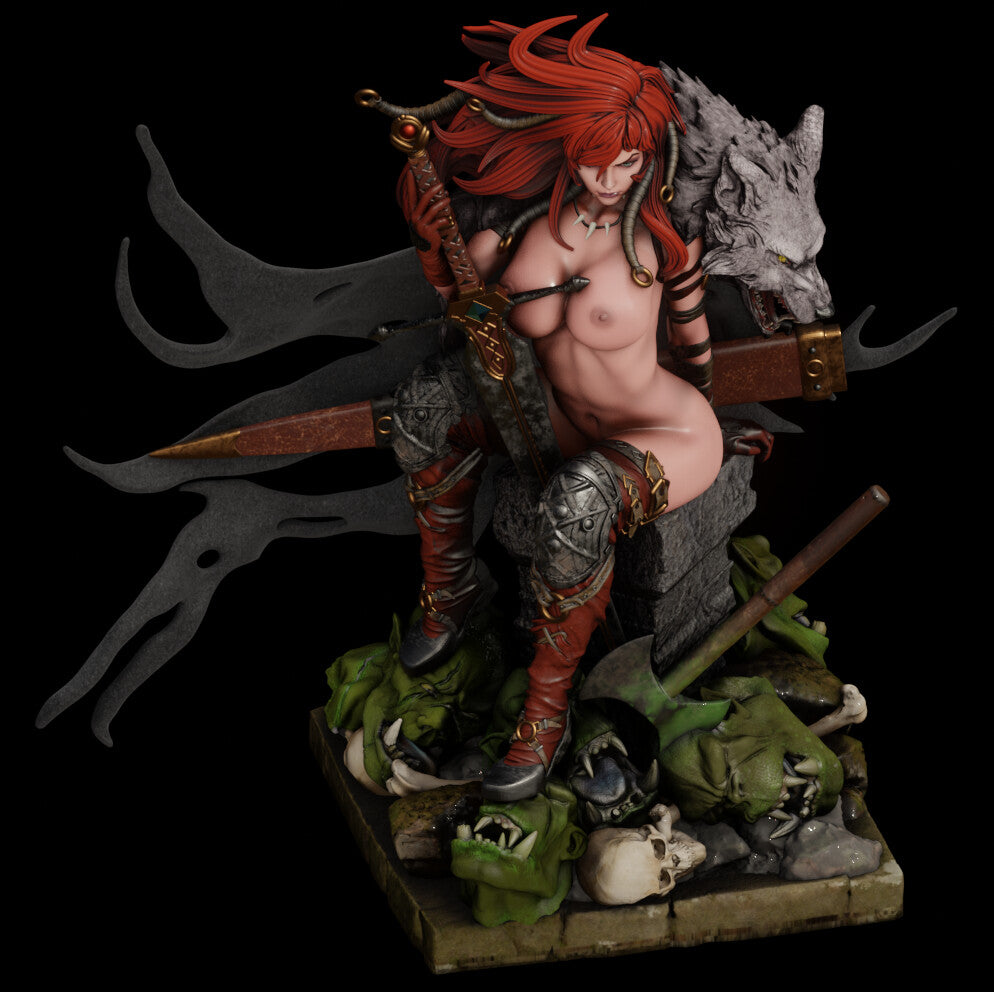 1091 Red Sonja NSFW - Marvel Comics (2182) - STL 3D Print Files