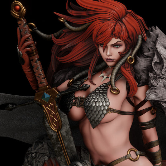 1091 Red Sonja NSFW - Marvel Comics (2182) - STL 3D Print Files