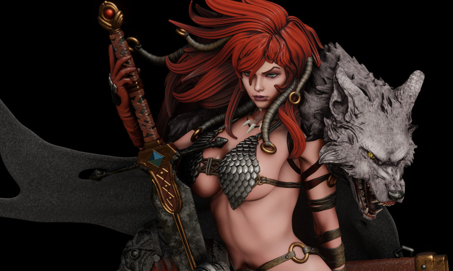 1091 Red Sonja NSFW - Marvel Comics (2182) - STL 3D Print Files