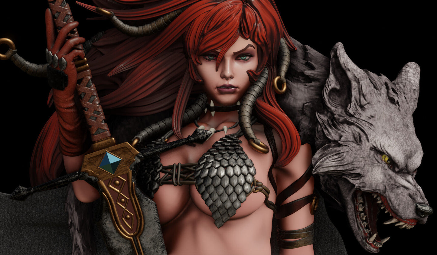 1091 Red Sonja NSFW - Marvel Comics (2182) - STL 3D Print Files