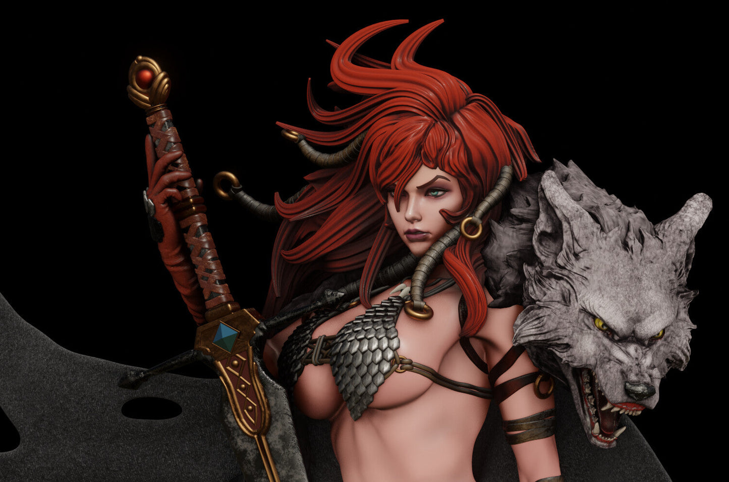 1091 Red Sonja NSFW - Marvel Comics (2182) - STL 3D Print Files