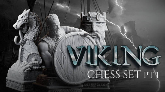 0584 Viking Chess Set - STL 3D Print Files