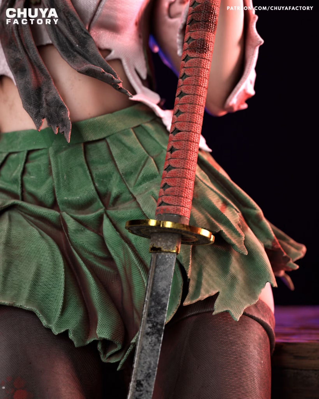2064 Saeko Busujima_Highschool of the Dead - STL 3D Print Files