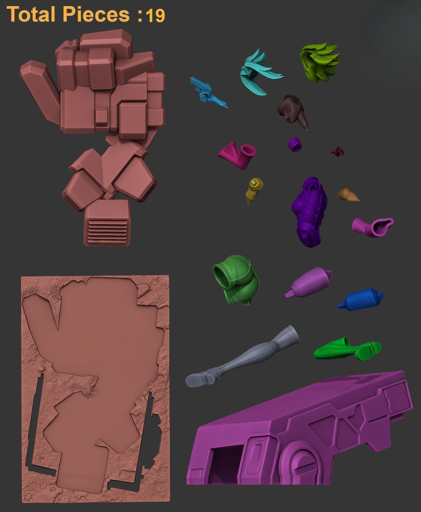0888 Kouzuki Kallen - STL 3D Print Files