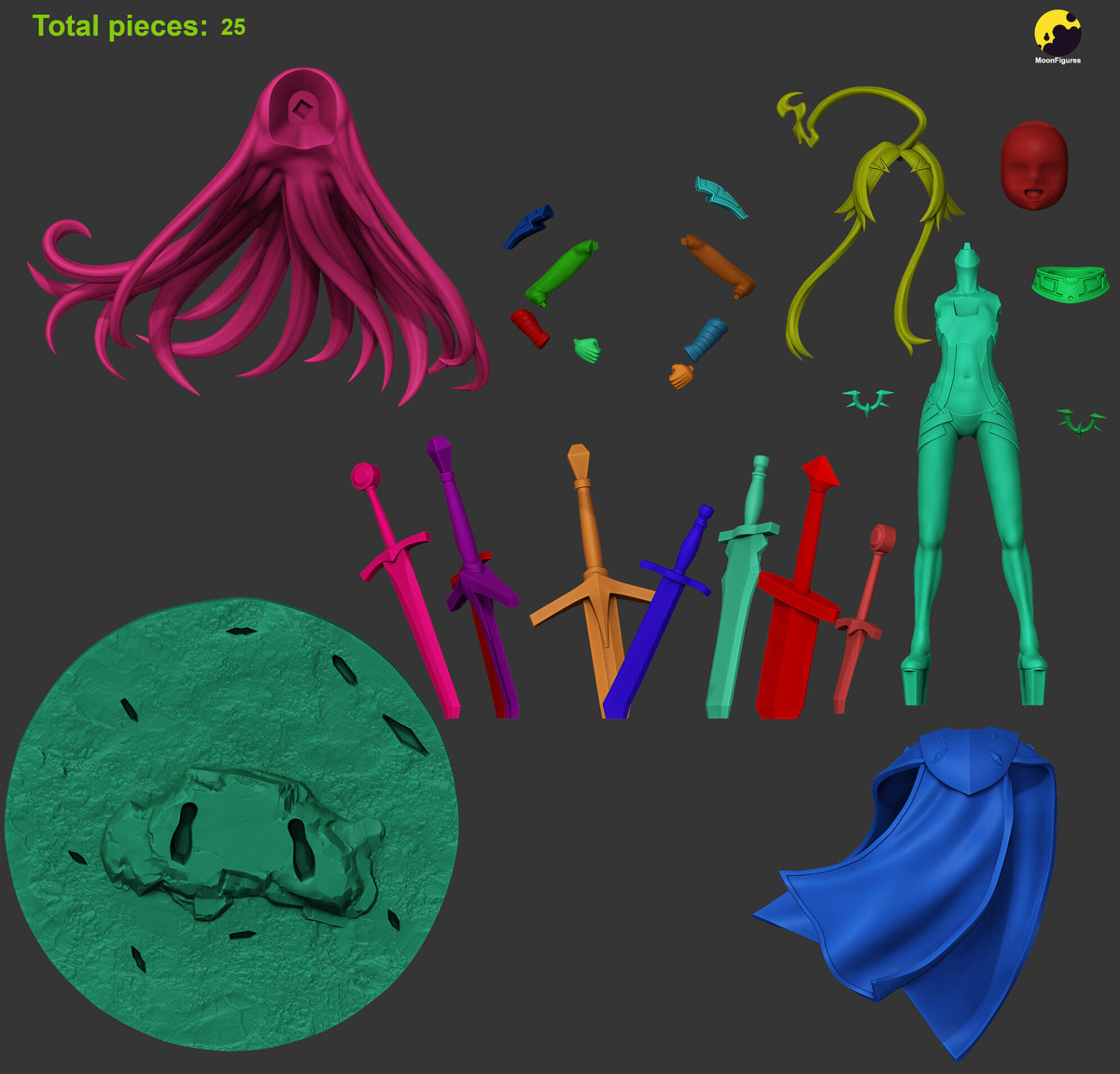 2103 Teoritta_Sentenced to Be a Hero - STL 3D Print Files