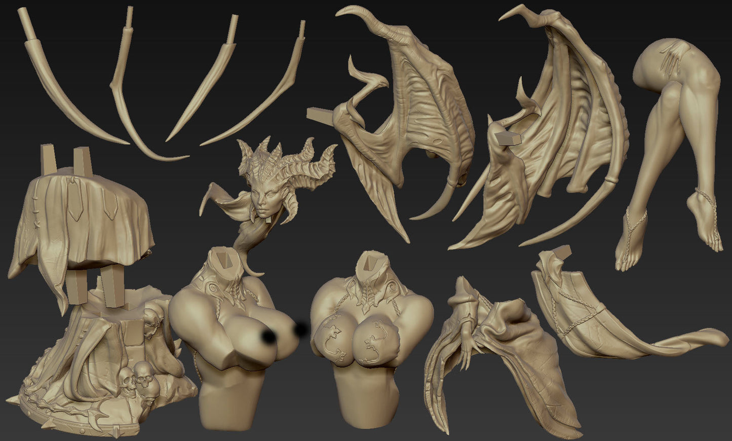 0908 Lilith NSFW - Diablo - STL 3D Print Files