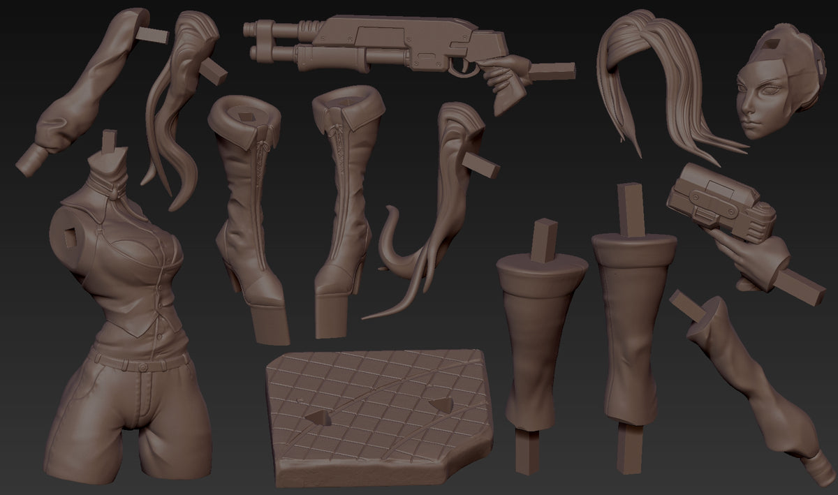 2059 Re-L Mayer_Ergo Proxy - STL 3D Print Files