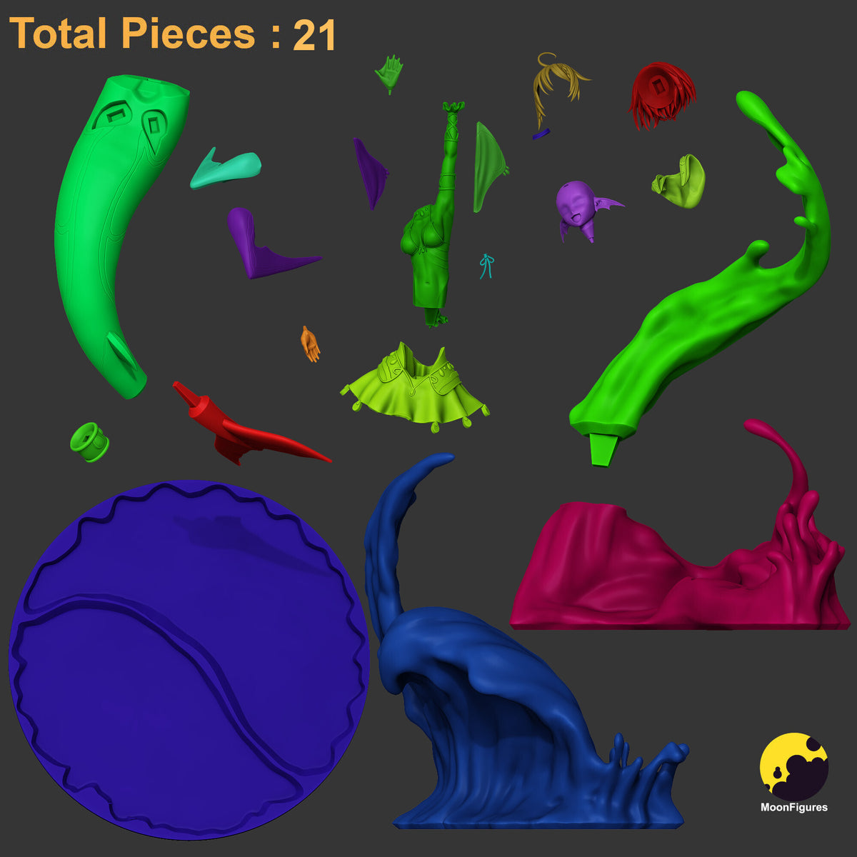 2104 Lulala Heine_Monster Girl Doctor - STL 3D Print Files