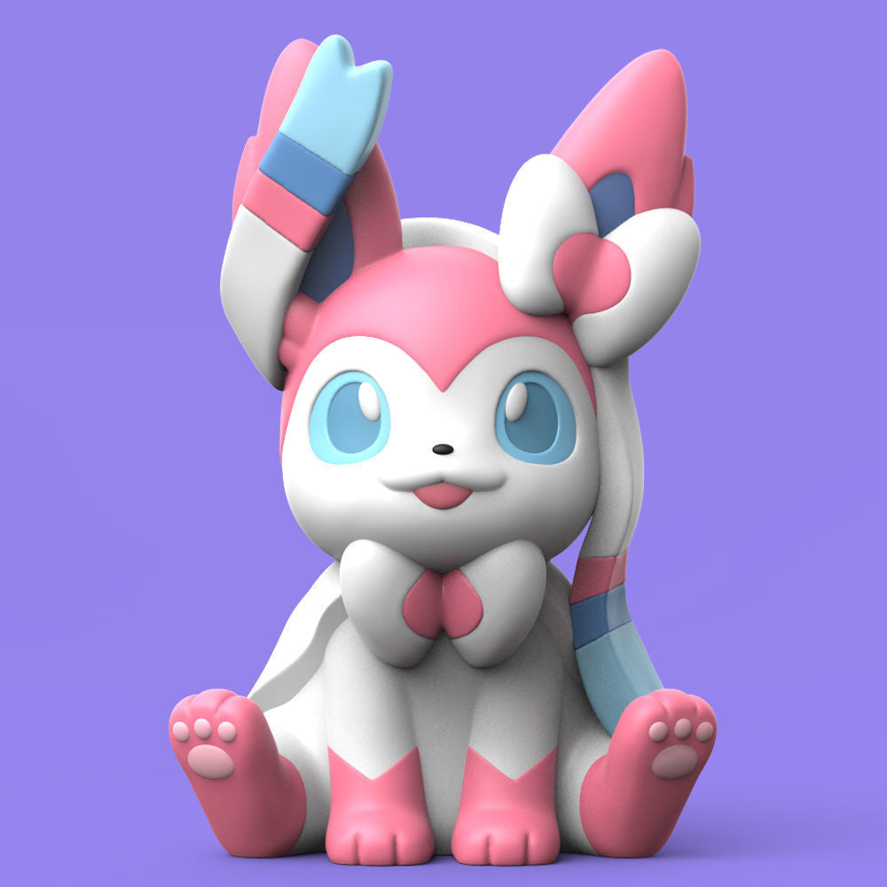 0004 Chibi Eevee Family - Pokemon - STL 3D Print Files