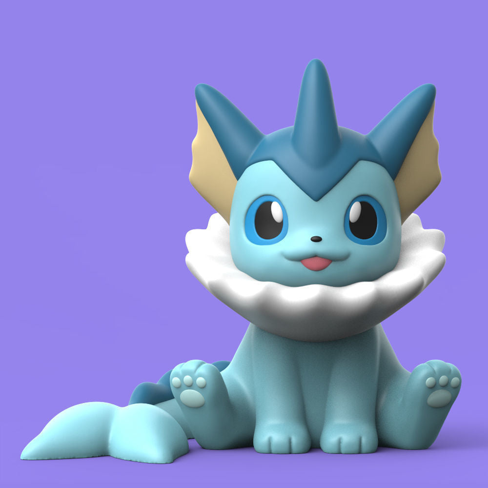 0004 Chibi Eevee Family - Pokemon - STL 3D Print Files