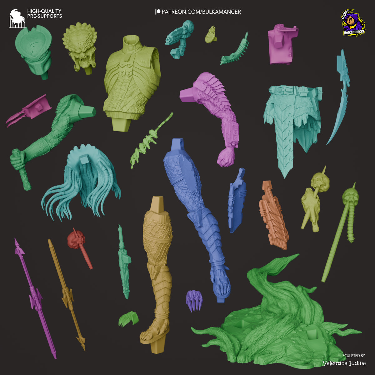 2220 The Predato_Yautja - STL 3D Print Files