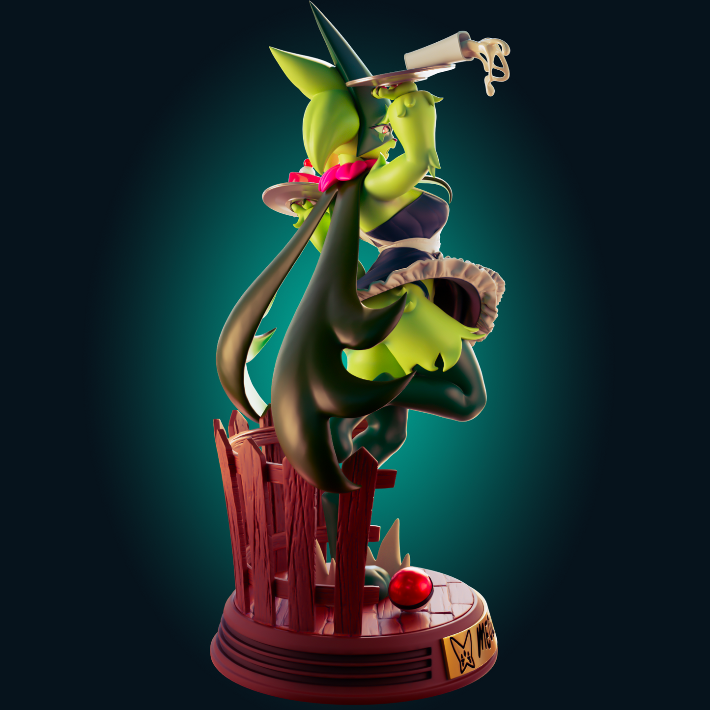 0410 Meowscarada Maid_Pokemon - STL 3D Print Files