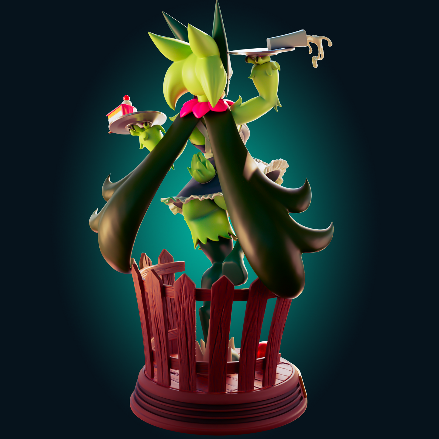 0410 Meowscarada Maid_Pokemon - STL 3D Print Files