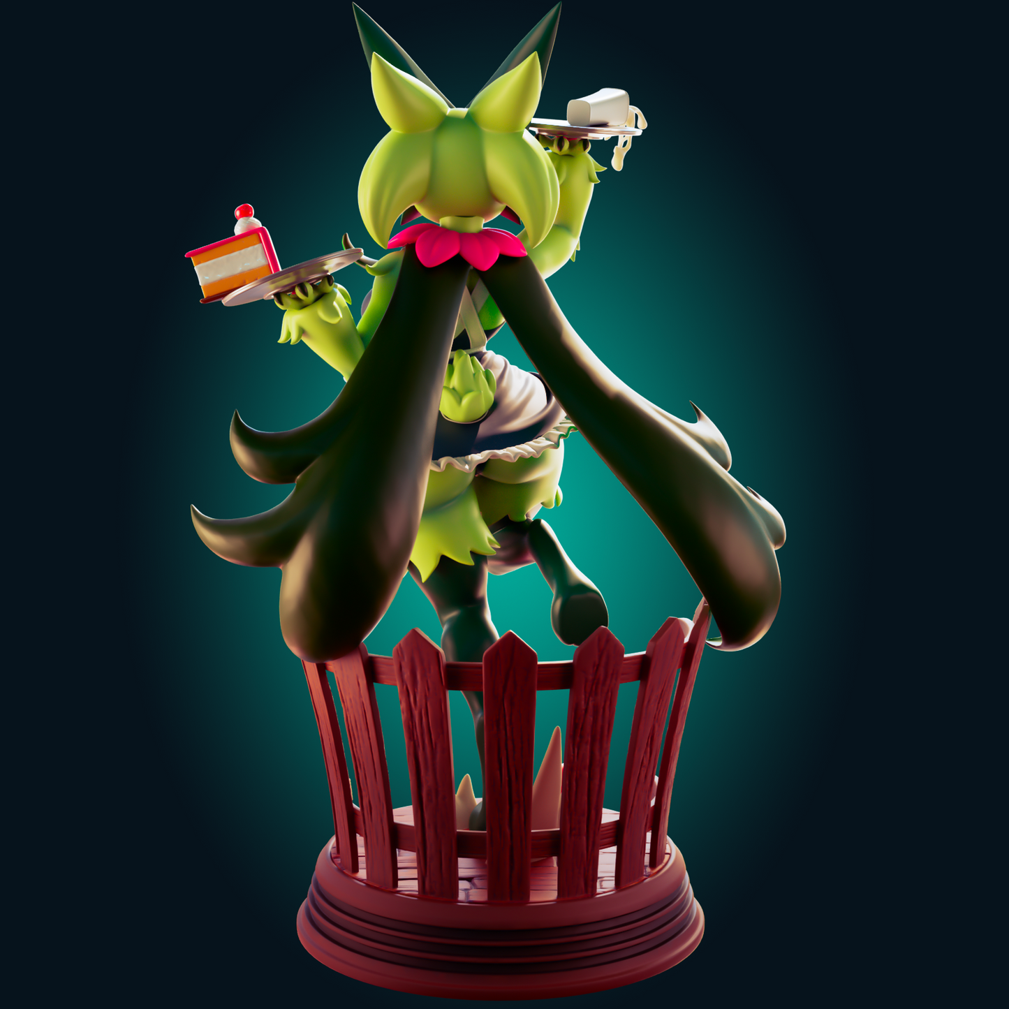 0410 Meowscarada Maid_Pokemon - STL 3D Print Files