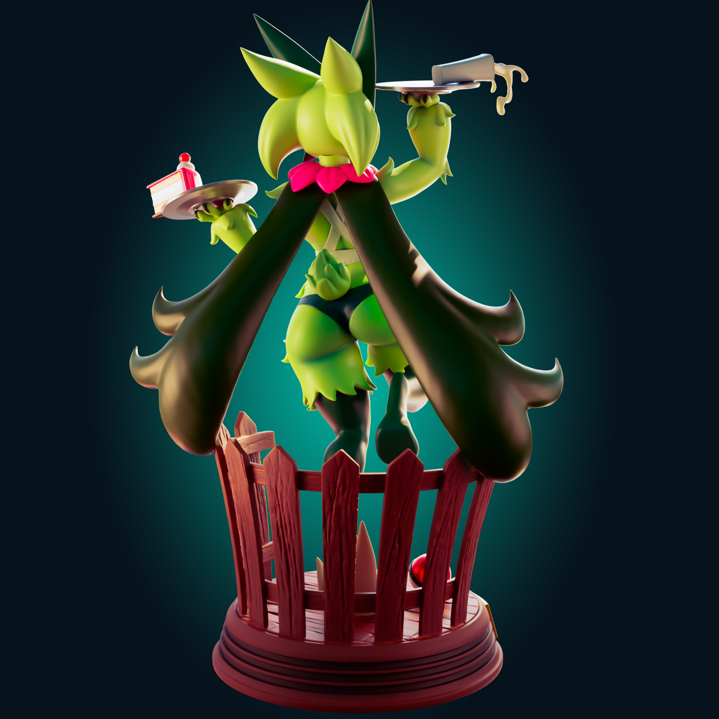 0410 Meowscarada Maid_Pokemon - STL 3D Print Files