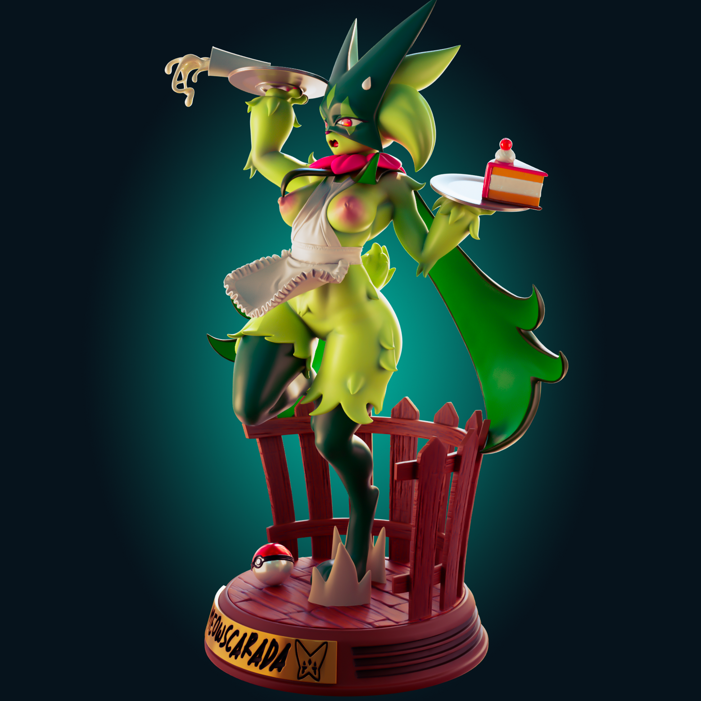 0410 Meowscarada Maid_Pokemon - STL 3D Print Files