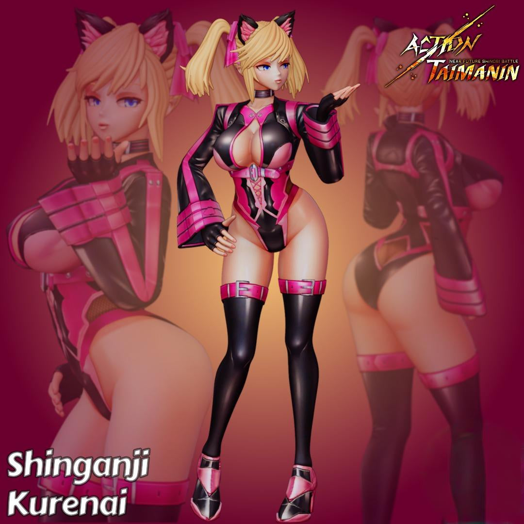 1822 Shinganji Kurenai_Action Taimanin - STL 3D Print Files