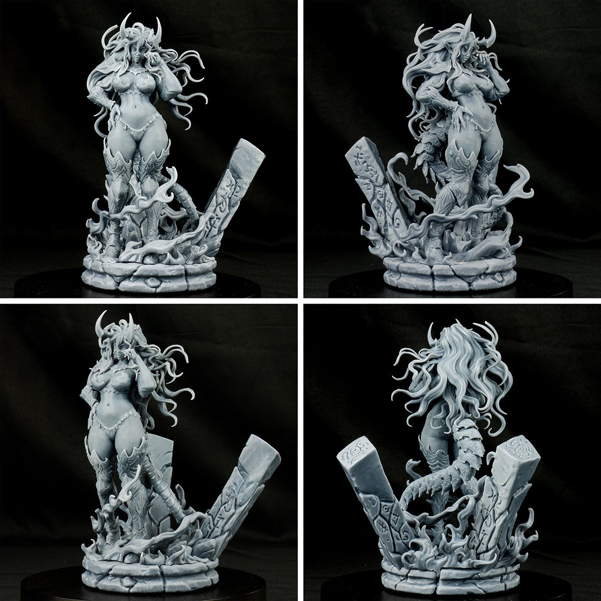 1251 Pyra the Fire Elemental - STL 3D Print File