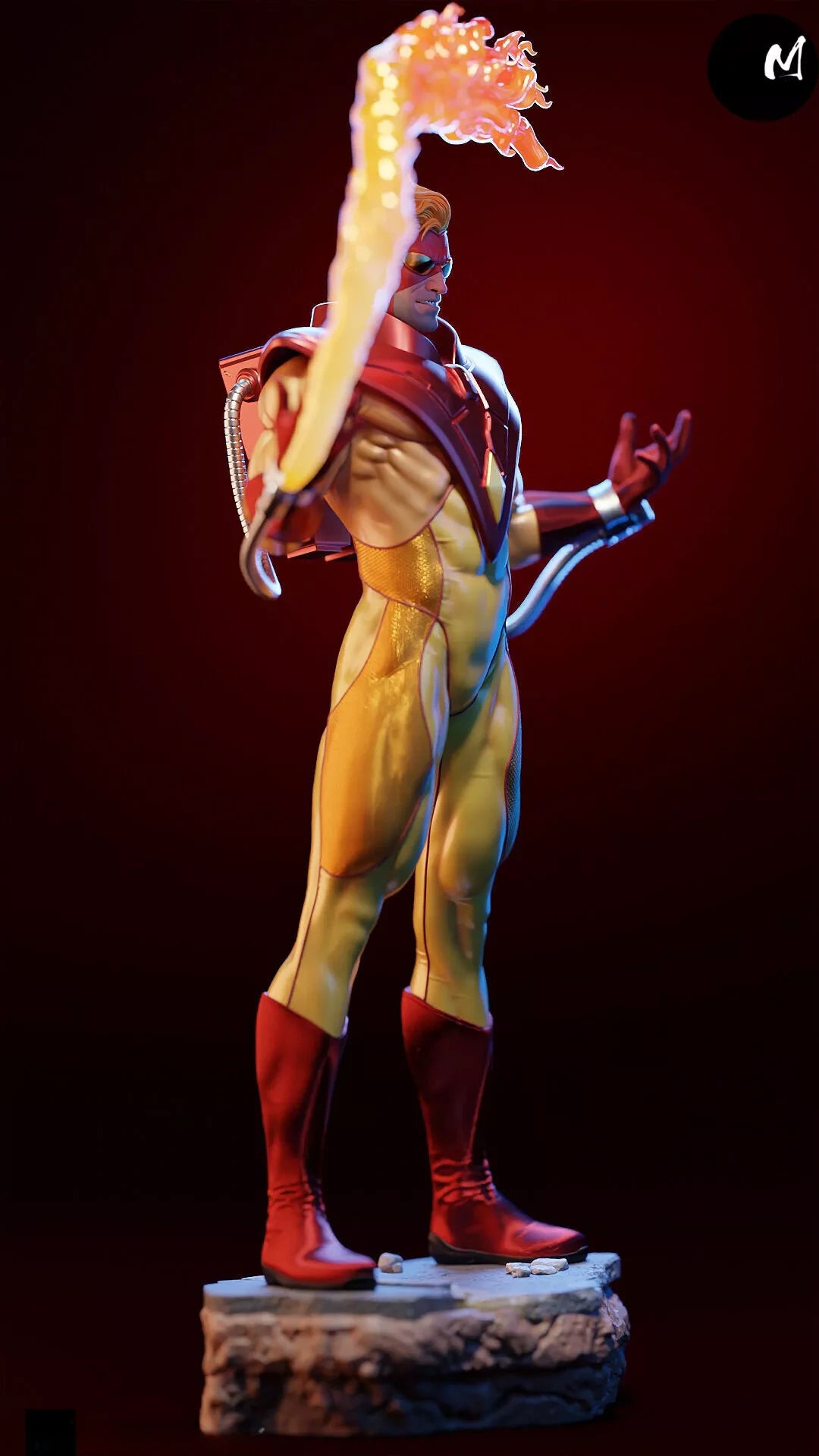 1653 Pyro_Marvel X-Men - STL 3D Print Files