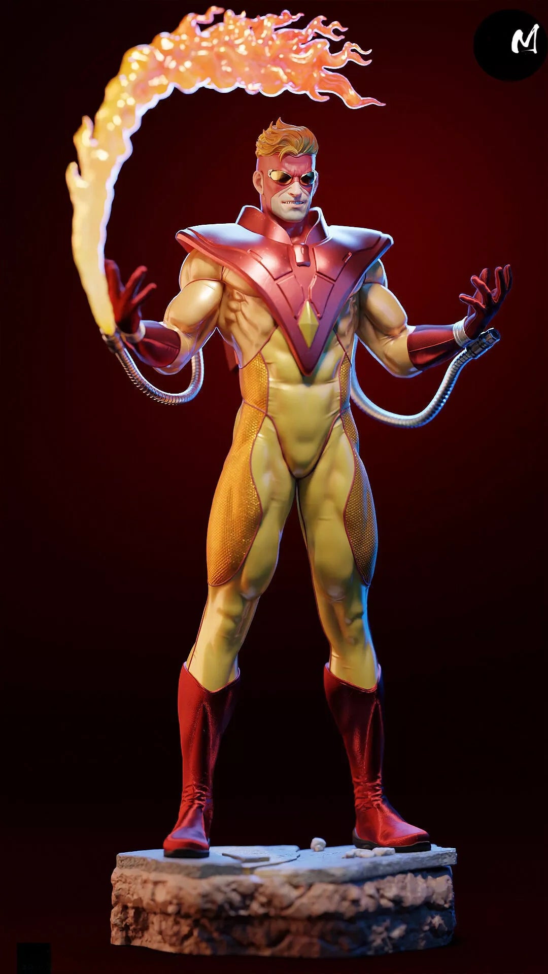 1653 Pyro_Marvel X-Men - STL 3D Print Files