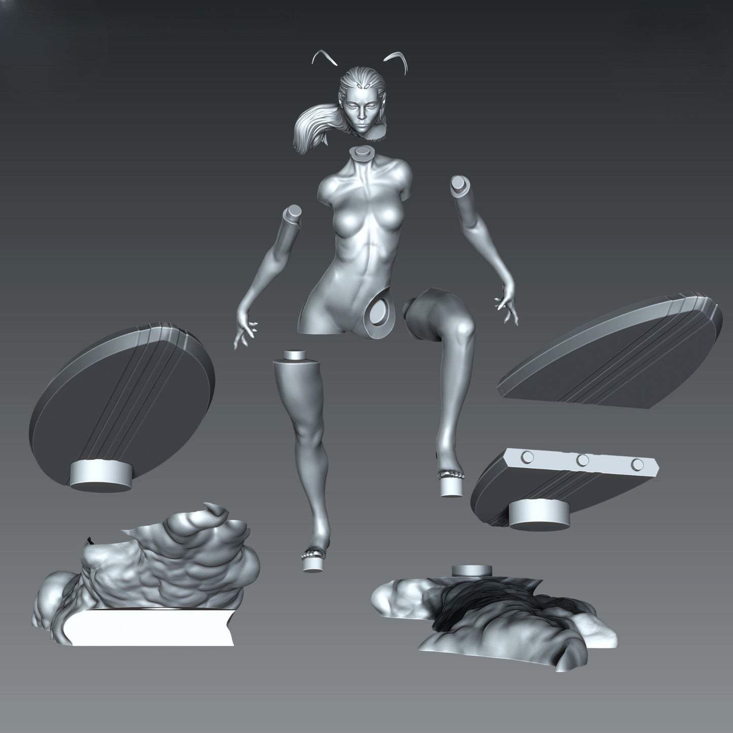 1012 Silver_Surfer - STL 3D Print Files