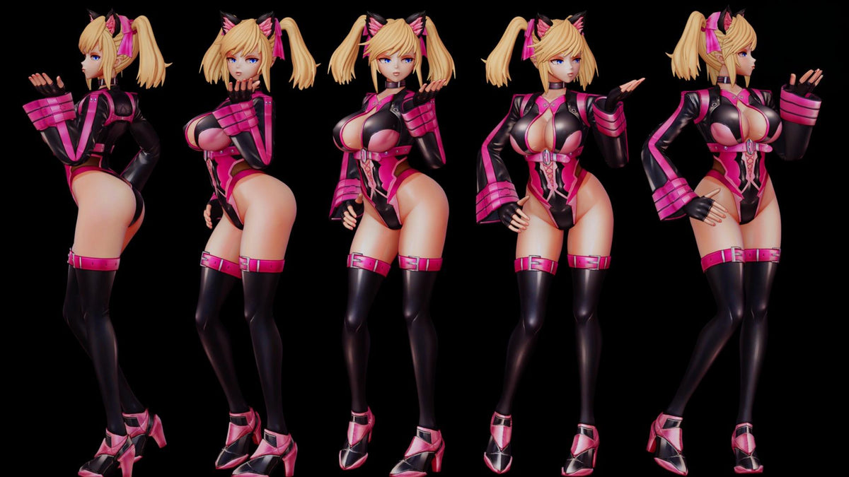 1822 Shinganji Kurenai_Action Taimanin - STL 3D Print Files