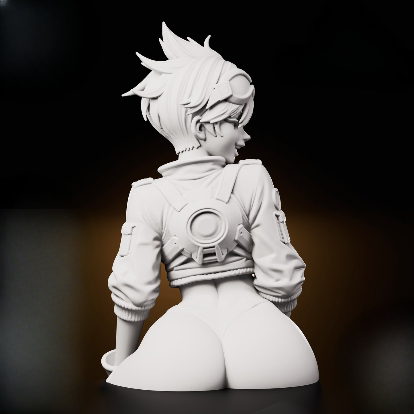 1452 Tracer (Lena Oxton)_Overwatch BUST - STL 3D Print Files