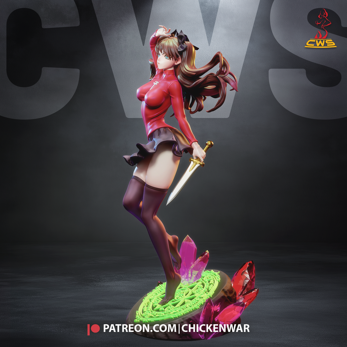 2070 Rin Tohsaka_Fate StayNight NSFW - STL 3D Print Files