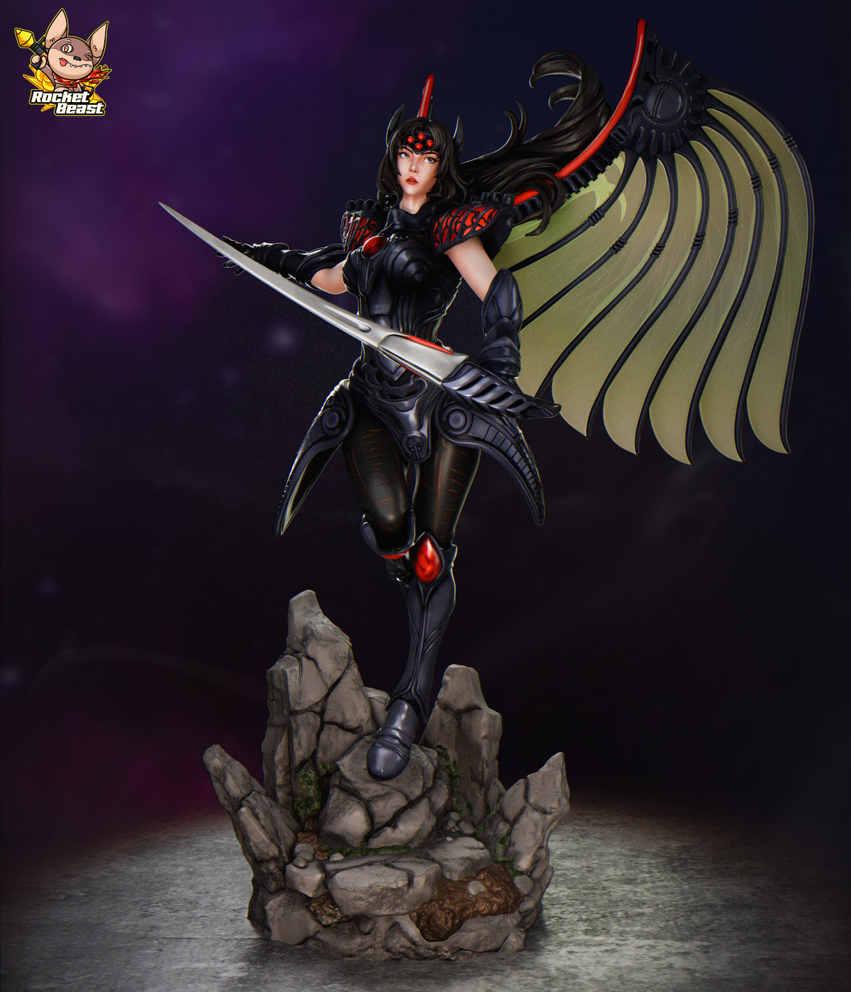 2062 Rose_Dark Dragon Dragoon Armor - STL 3D Print Files