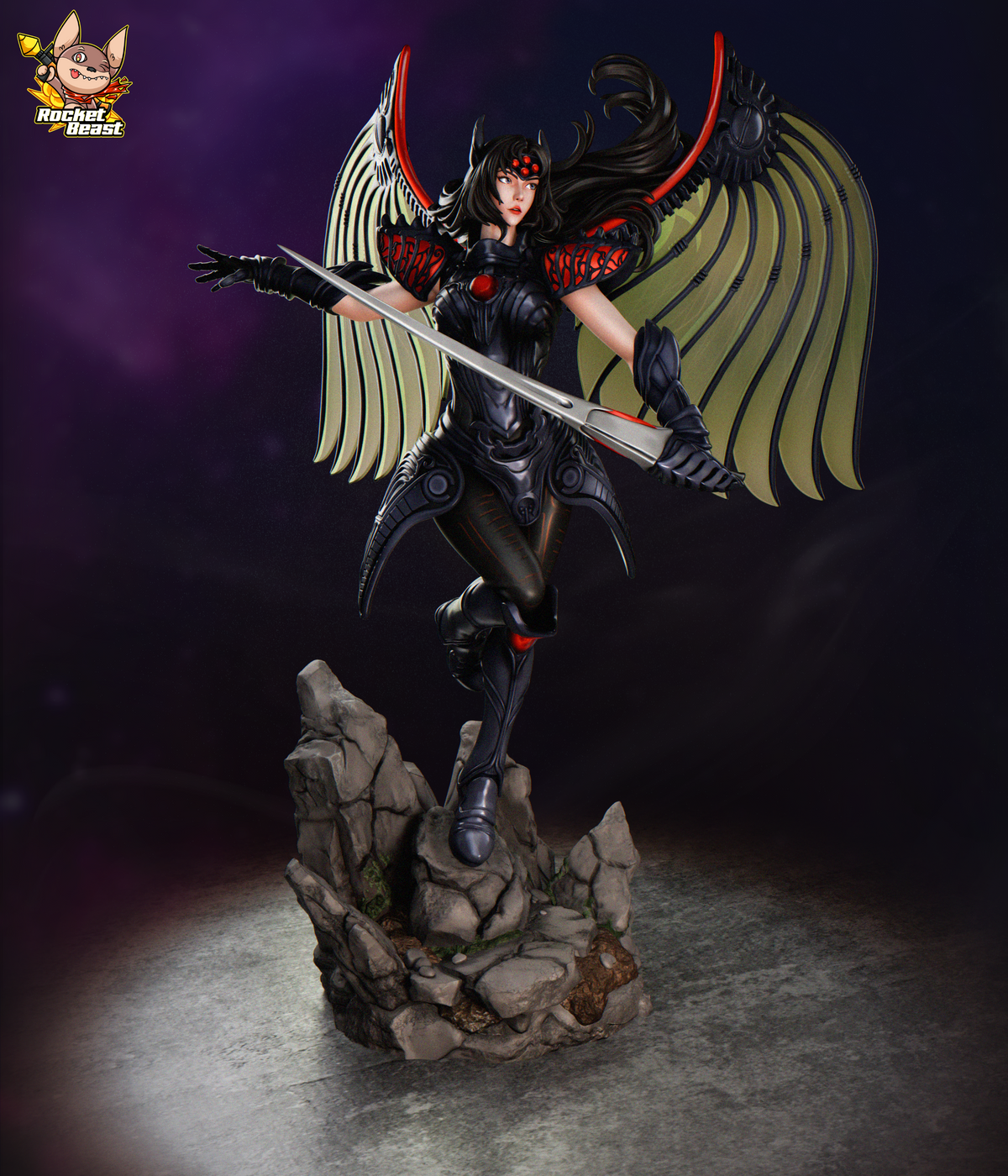 2062 Rose_Dark Dragon Dragoon Armor - STL 3D Print Files