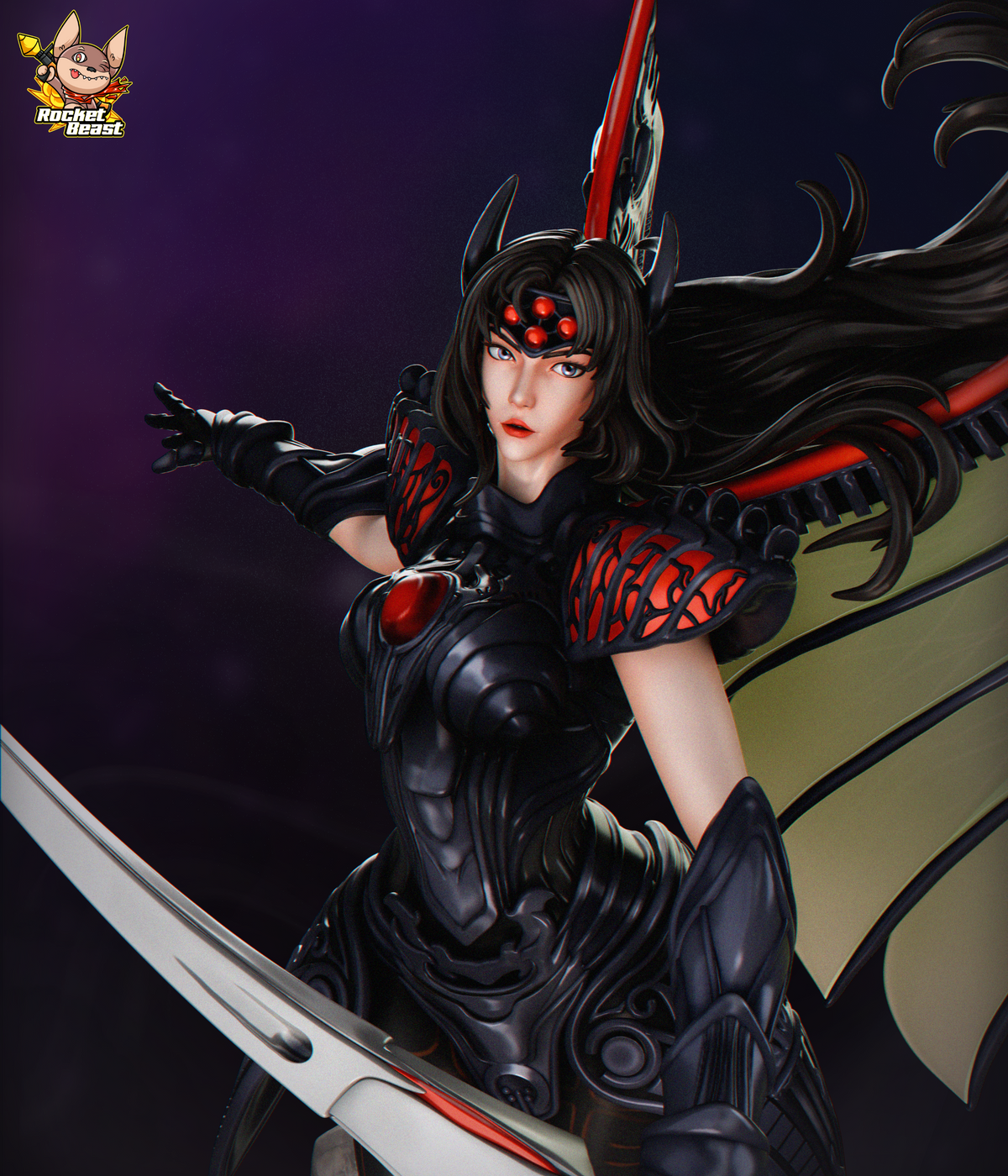 2062 Rose_Dark Dragon Dragoon Armor - STL 3D Print Files