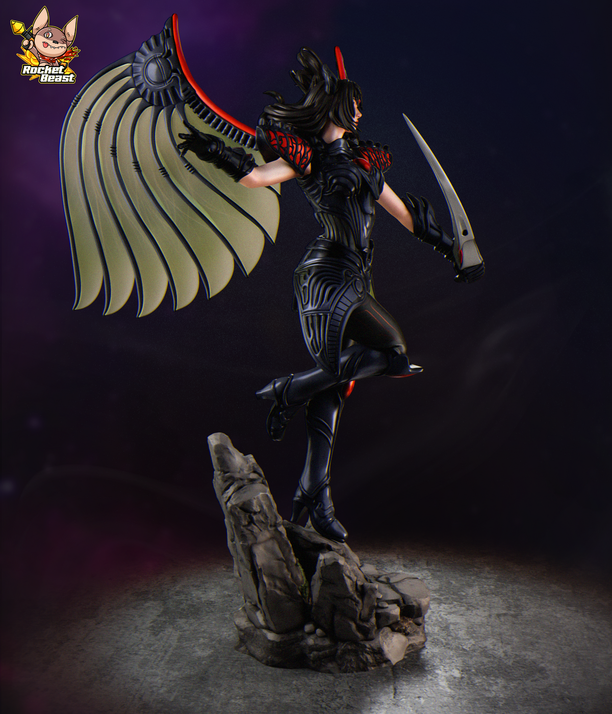 2062 Rose_Dark Dragon Dragoon Armor - STL 3D Print Files