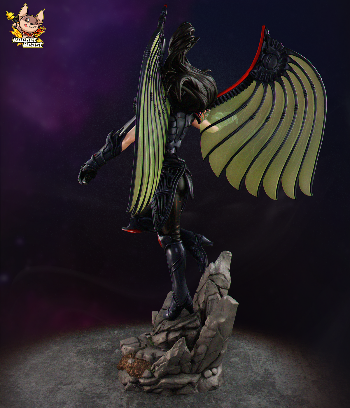 2062 Rose_Dark Dragon Dragoon Armor - STL 3D Print Files