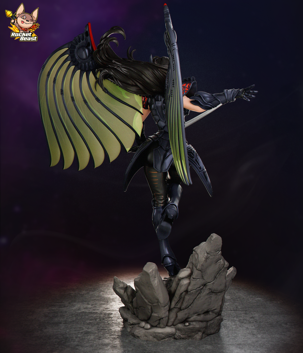 2062 Rose_Dark Dragon Dragoon Armor - STL 3D Print Files
