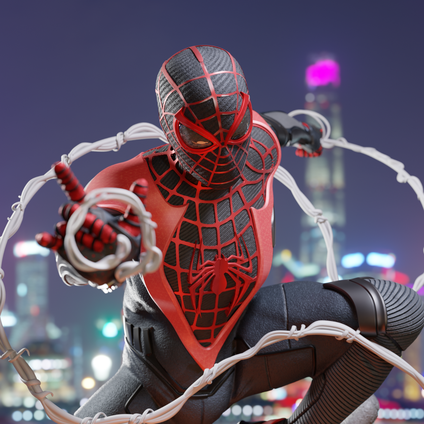 0485 Miles Morales - Spider-Man (1319) - STL 3D Print Files
