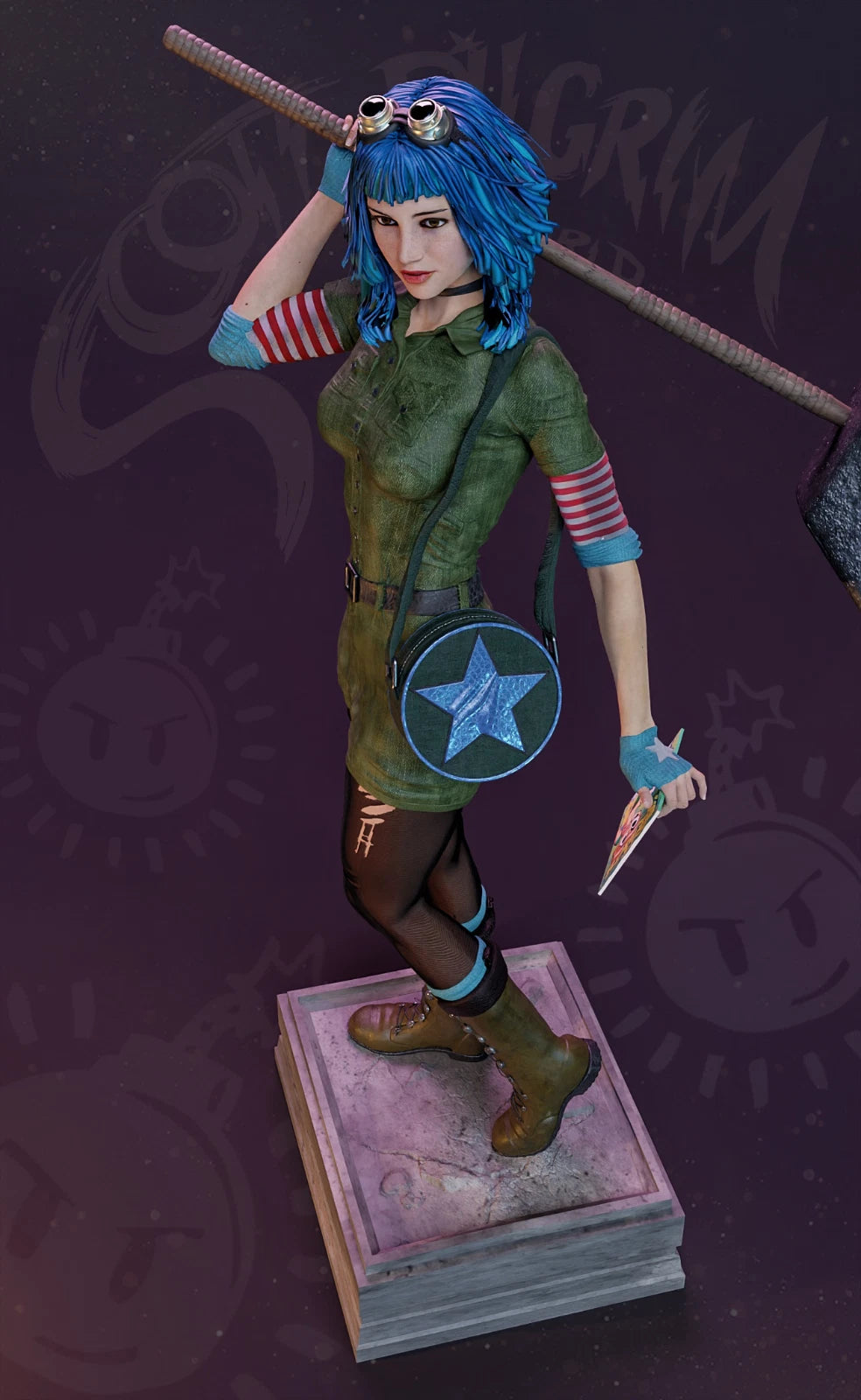1801 Ramona Flowers_Scott Pilgrim vs. the World - STL 3D Print Files