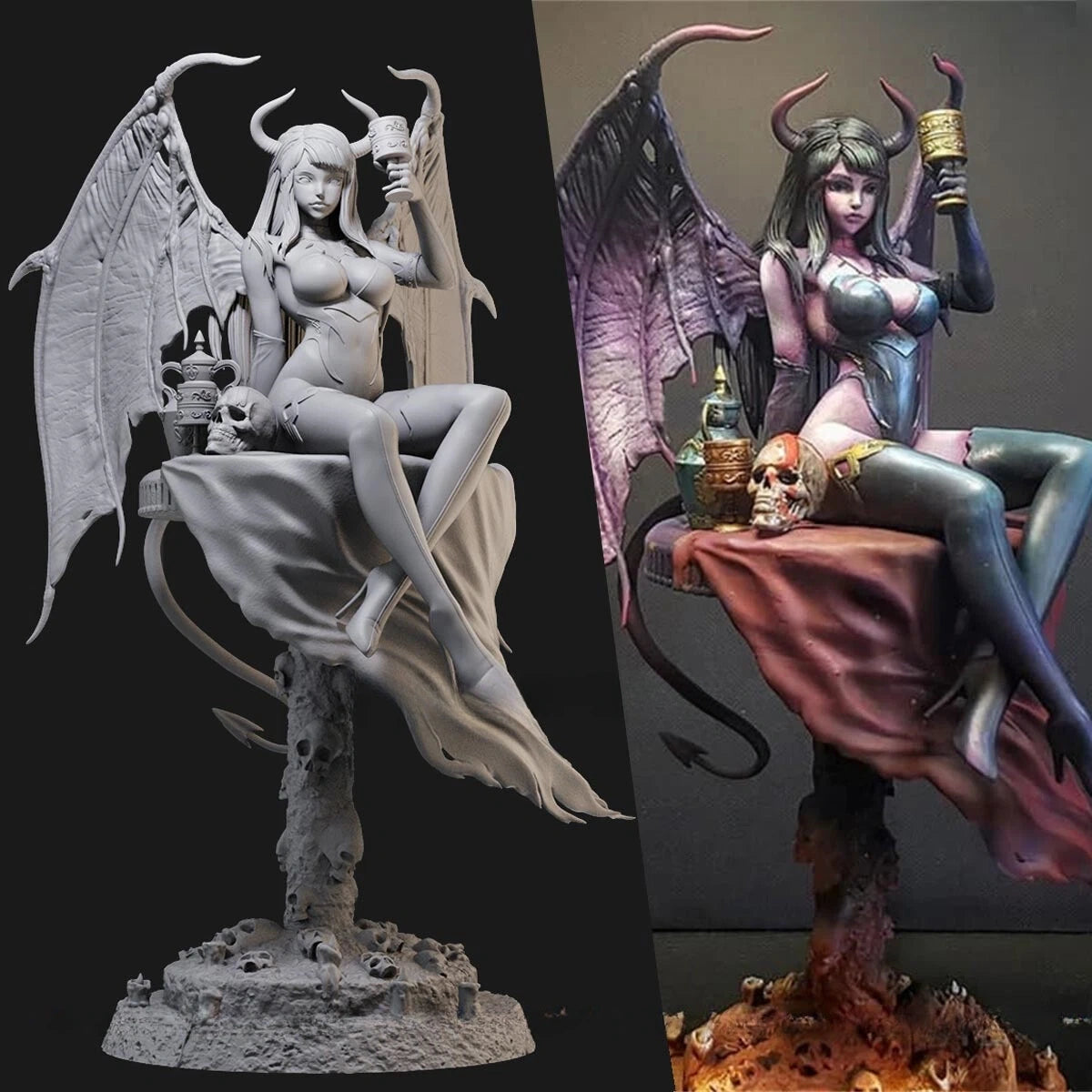 1805 Succubus Girl NSFW- STL 3D Print Files