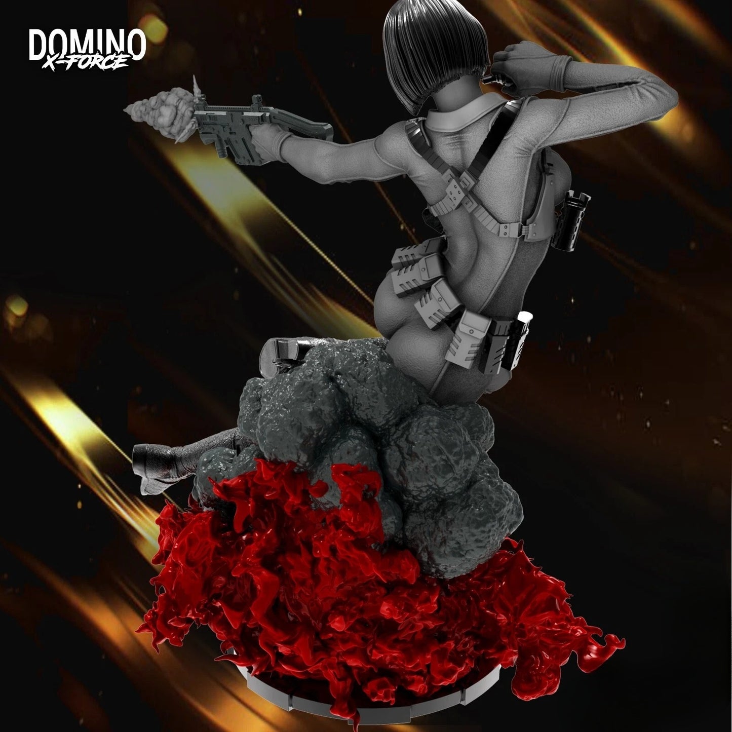 1161 Domino_Marvel's X-Force - STL 3D Print Files