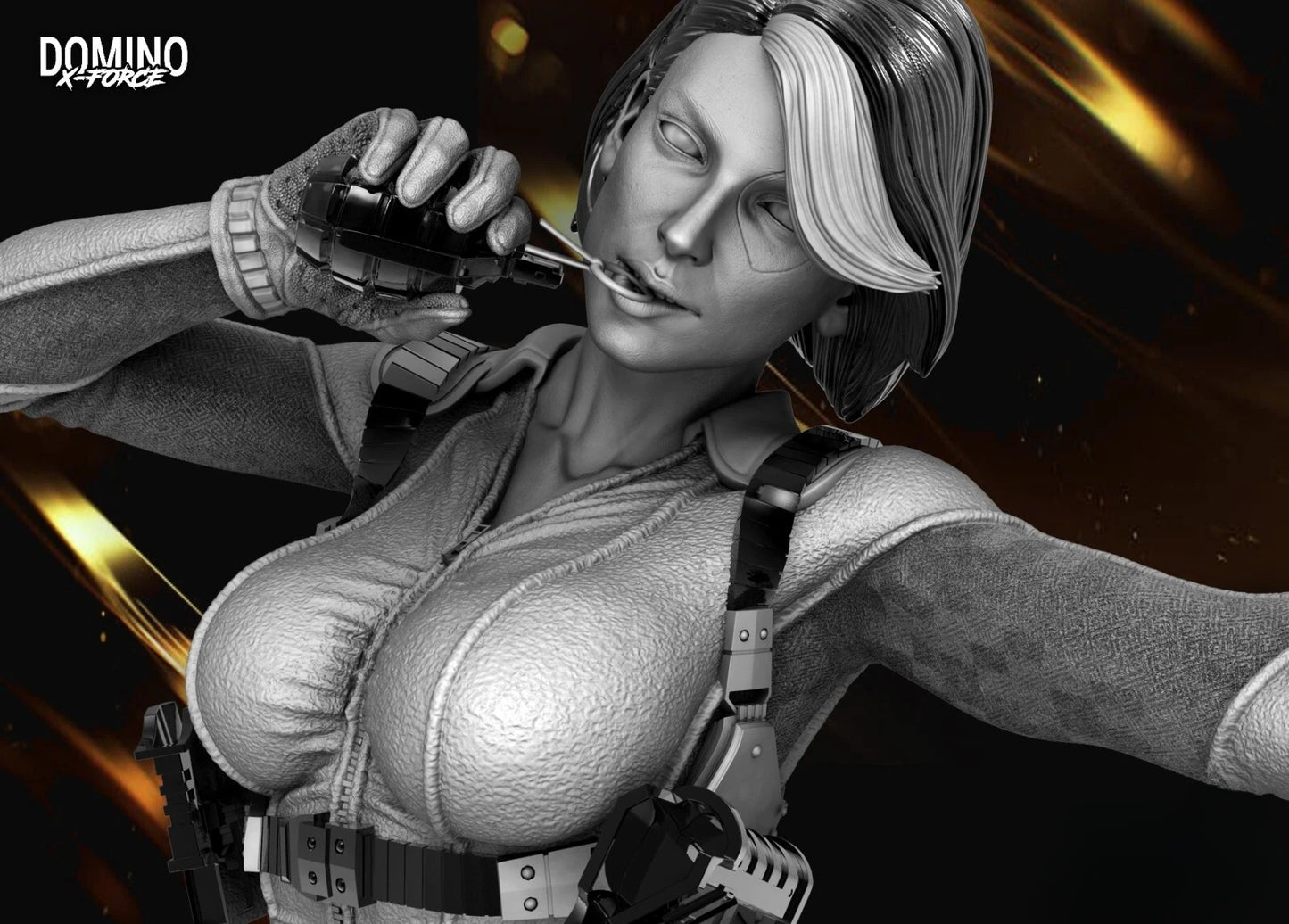 1161 Domino_Marvel's X-Force - STL 3D Print Files
