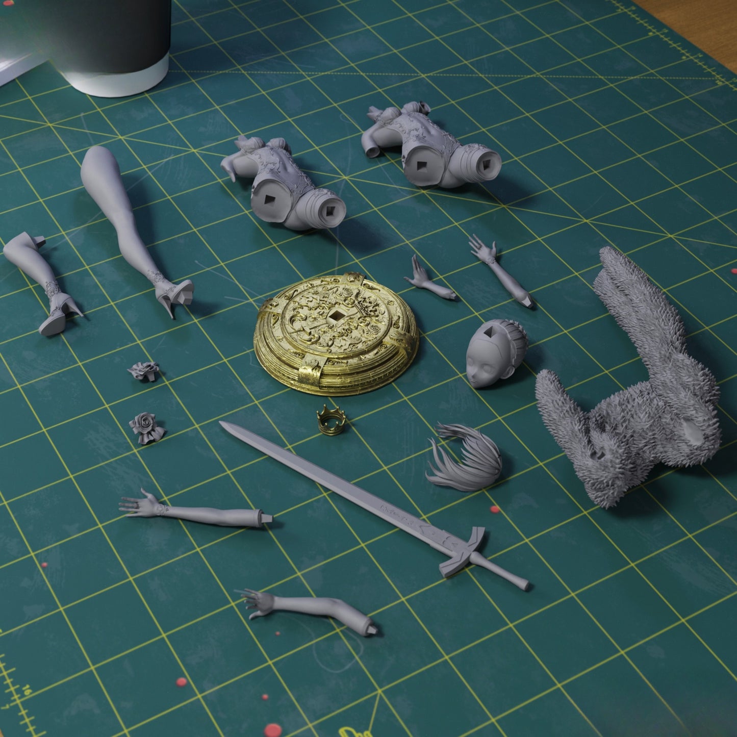 1436 Saber_ FateGrand Order - STL 3D Print Files