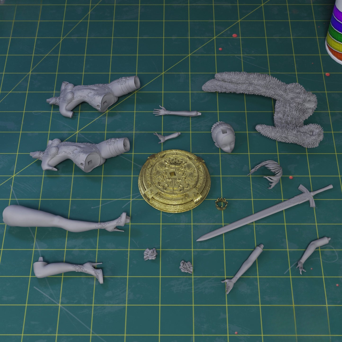 1436 Saber_ FateGrand Order - STL 3D Print Files