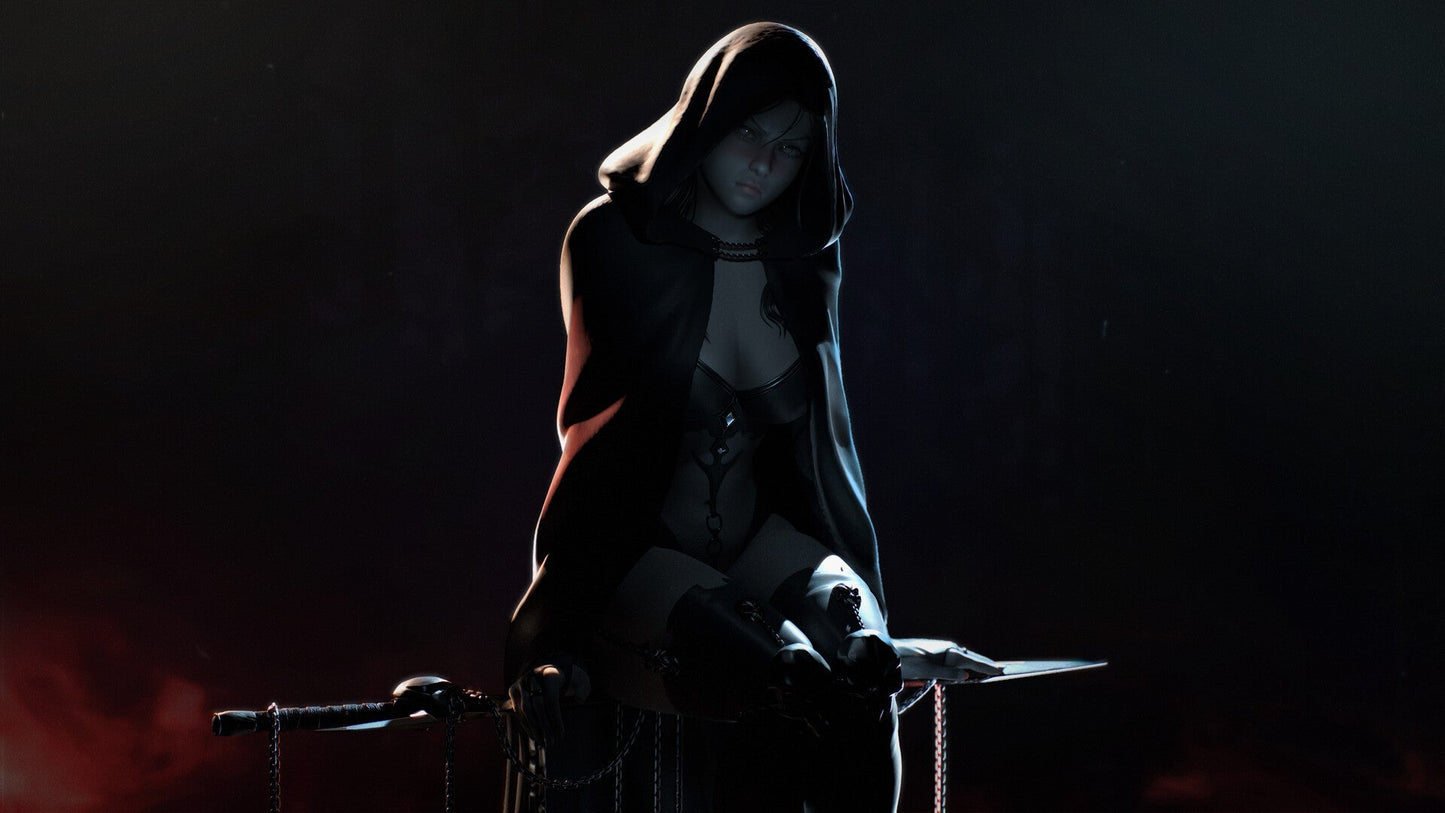 1096 The Witch - STL 3D Print Files