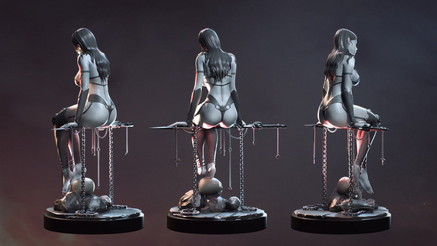 1096 The Witch - STL 3D Print Files