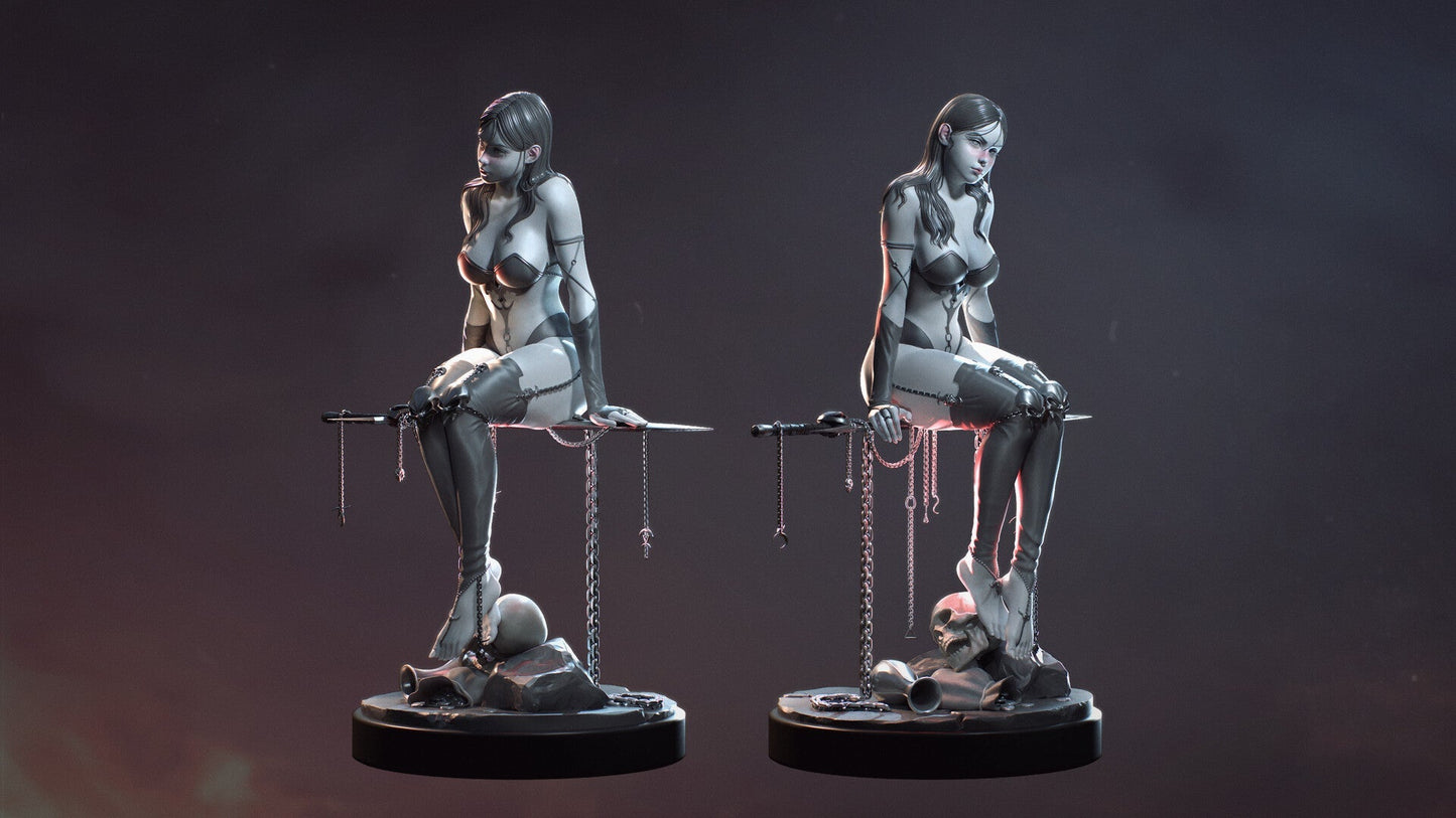1096 The Witch - STL 3D Print Files