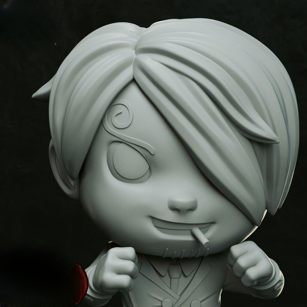 0109 Sanji - STL 3D Print Files