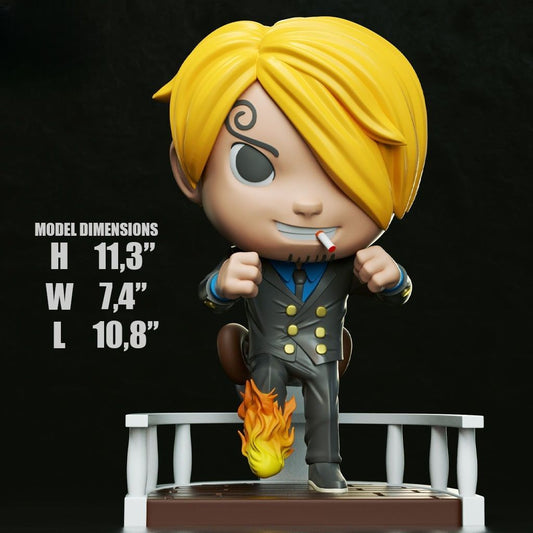 0109 Sanji - STL 3D Print Files