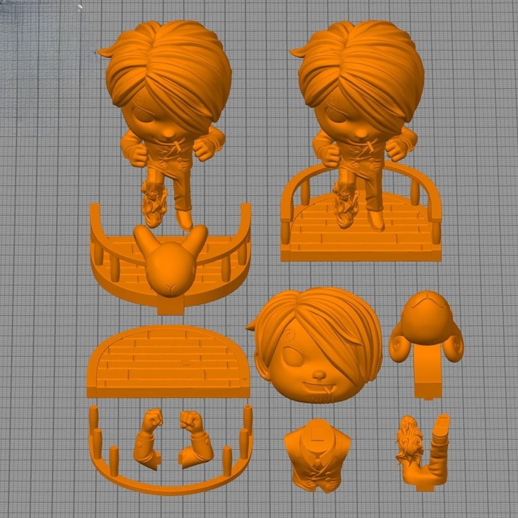0109 Sanji - STL 3D Print Files