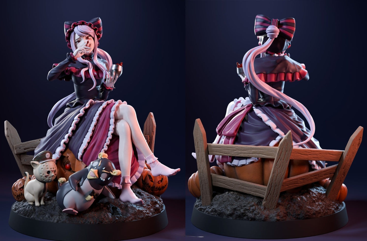 0923 Shalltear Bloodfallen - Overlord (2976) - STL 3D Print Files