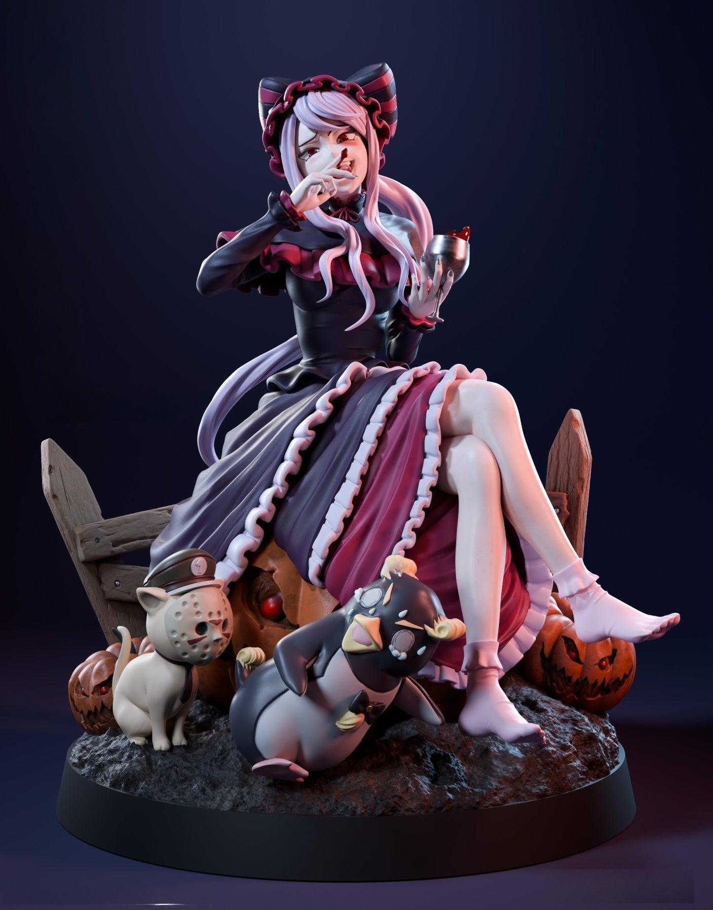 0923 Shalltear Bloodfallen - Overlord (2976) - STL 3D Print Files
