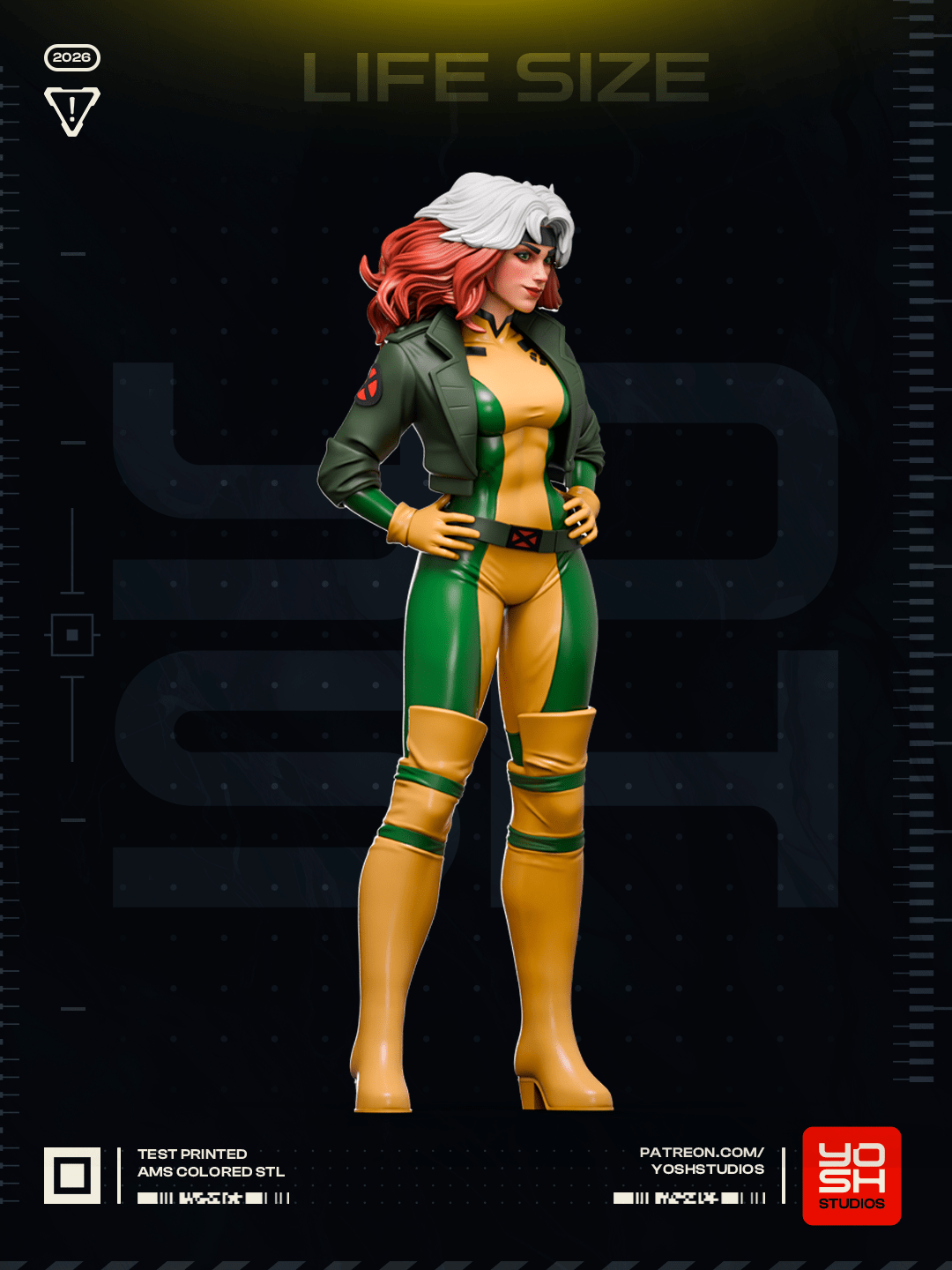 1898 Rogue_X-Men - STL 3D Print Files